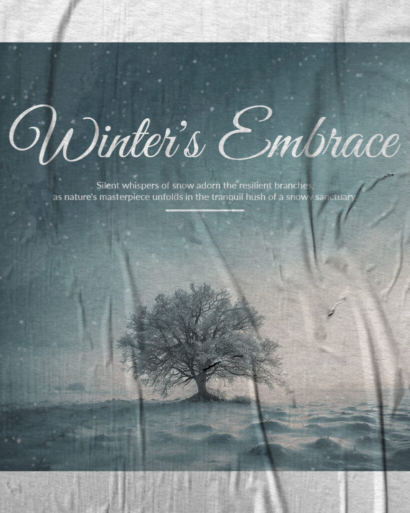 Poster on winter